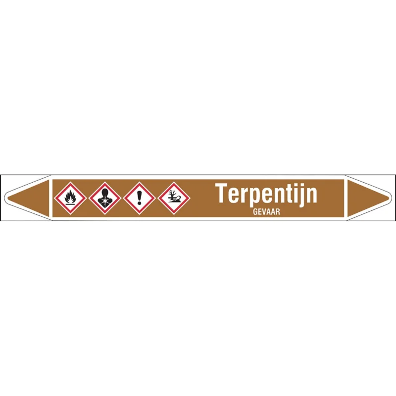 Brady - Rolvorm - Individuele leidingmerkers op rol met geperforeerde pijlen, met pictogrammen - TERPENTIJN250X26RL-T1-LL-P18 - N005396 - 86005396 Speciale Aanbieding