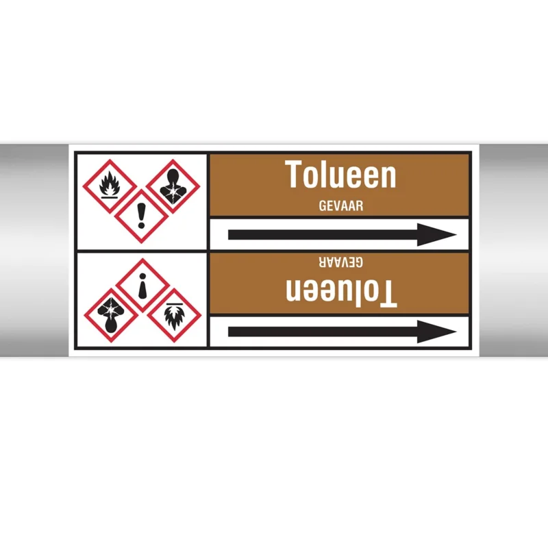 Beste Prijs Brady - Rolvorm - Leidingmerkers op doorlopende rol, met pictogrammen - TOLUEEN127.00 mmX33RL-T2-P18 - N005412 - 86005412