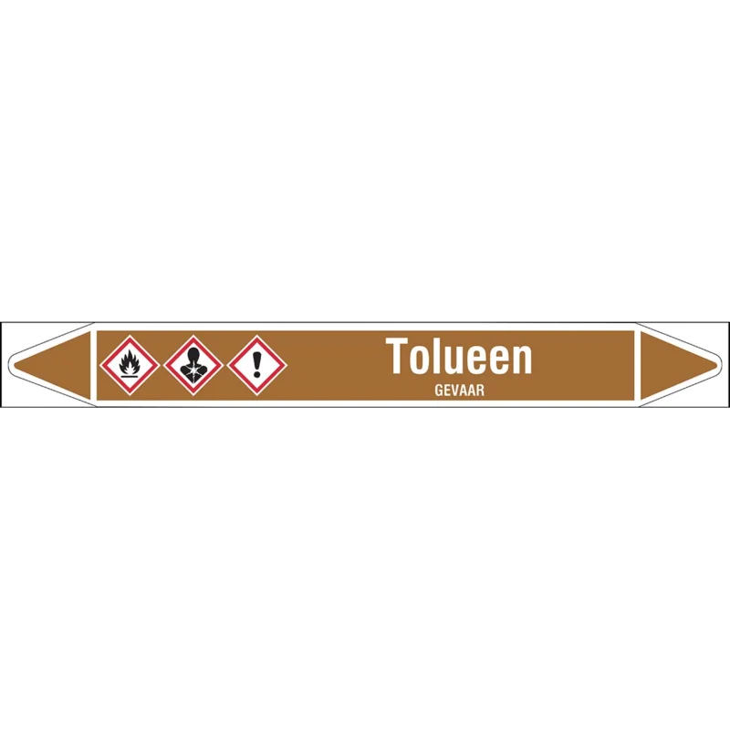 Brady - Rolvorm - Individuele leidingmerkers op rol met geperforeerde pijlen, met pictogrammen - TOLUEEN450X52RL-T1-LL-P18 - N005416 - 86005416 Must-Have