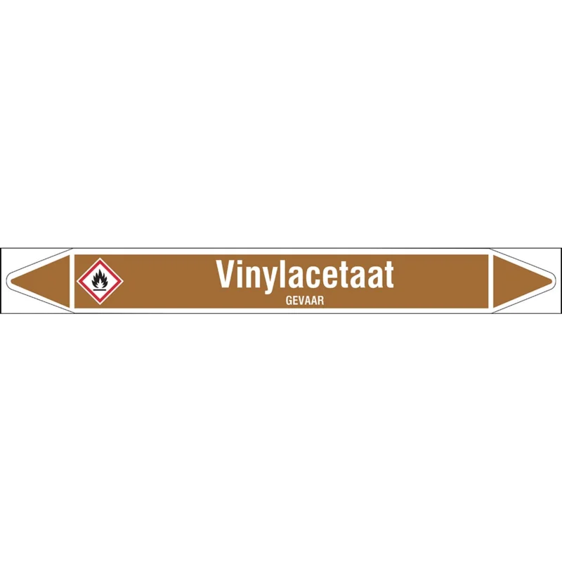 Alleen Vandaag Brady - Rolvorm - Individuele leidingmerkers op rol met geperforeerde pijlen, met pictogrammen - VINYLACETAAT450X52RL-T1-LL-P18 - N005443 - 86005443