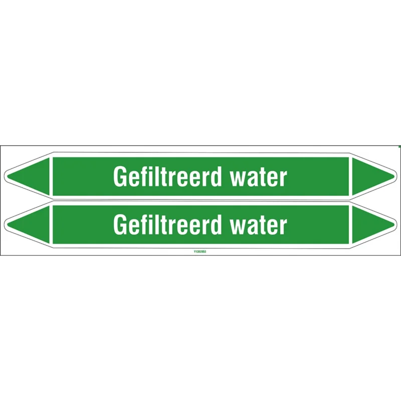 Brady - Rolvorm - Individuele leidingmerkers op rol met geperforeerde pijlen, zonder pictogram - GEFILTREERDWATER450X52RL-T1-LL-P16 - N005902 - 86005902 Dagaanbieding