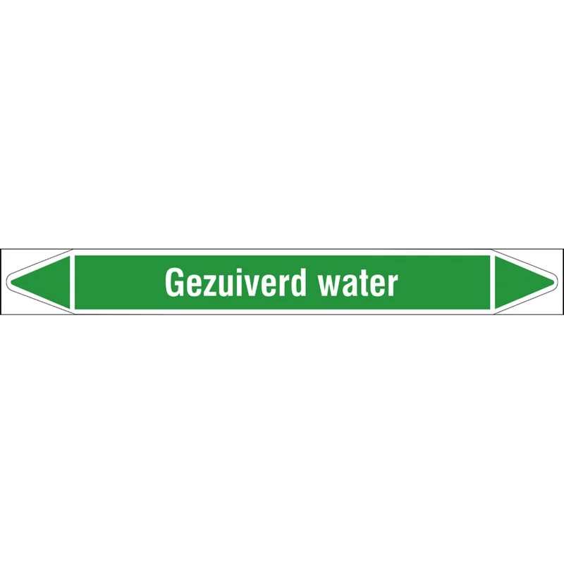 Alleen Vandaag Brady - Rolvorm - Individuele leidingmerkers op rol met geperforeerde pijlen, zonder pictogram - GEZUIVERDWATER250X26RL-T1-LL-P16 - N005916 - 86005916
