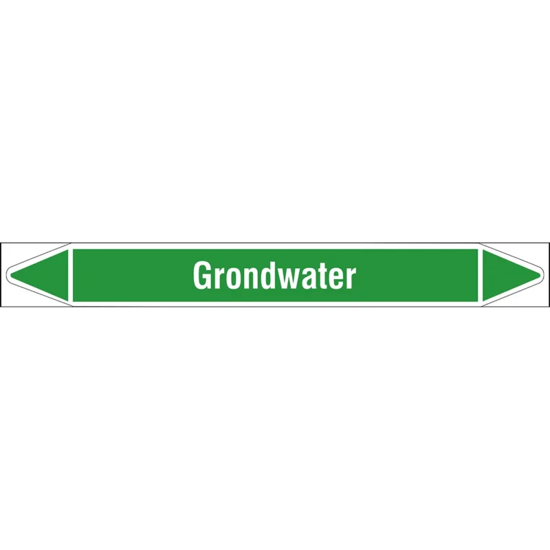 Brady - Rolvorm - Individuele leidingmerkers op rol met geperforeerde pijlen, zonder pictogram - GRONDWATER250X26RL-T1-LL-P16 - N005925 - 86005925 Rechtstreeks Van De Fabrikant