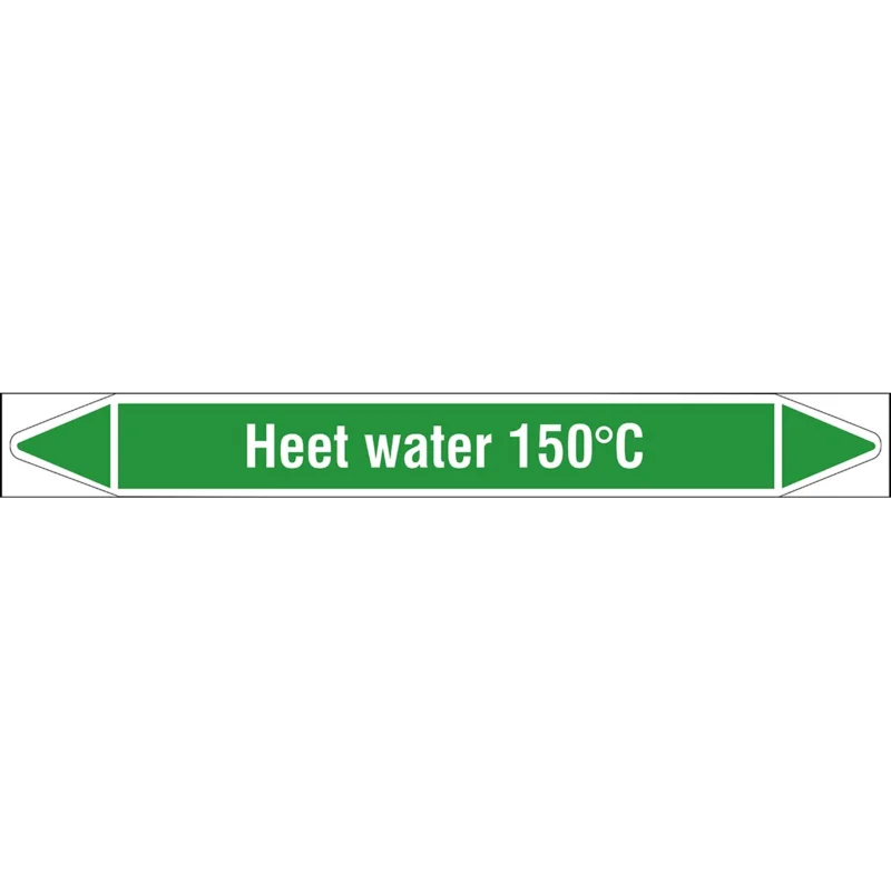 Brady - Rolvorm - Individuele leidingmerkers op rol met geperforeerde pijlen, zonder pictogram - HEETWATER150°C450X52RL-T1-LL-P16 - N005943 - 86005943 Seizoensaanbieding