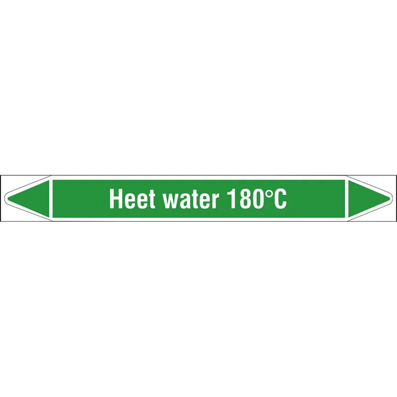 Brady - Rolvorm - Individuele leidingmerkers op rol met geperforeerde pijlen, zonder pictogram - HEETWATER180°C450X52RL-T1-LL-P16 - N005981 - 86005981 Gratis Retour