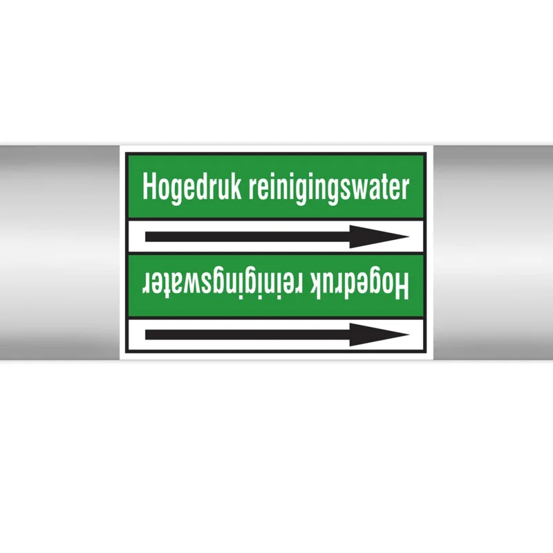 Brady - Rolvorm - Leidingmerkers op doorlopende rol, zonder pictogram - HOGEDRUKREINIGINGSWATER100X33RL-T2-P16 - N006000 - 86006000 Finale Uitverkoop
