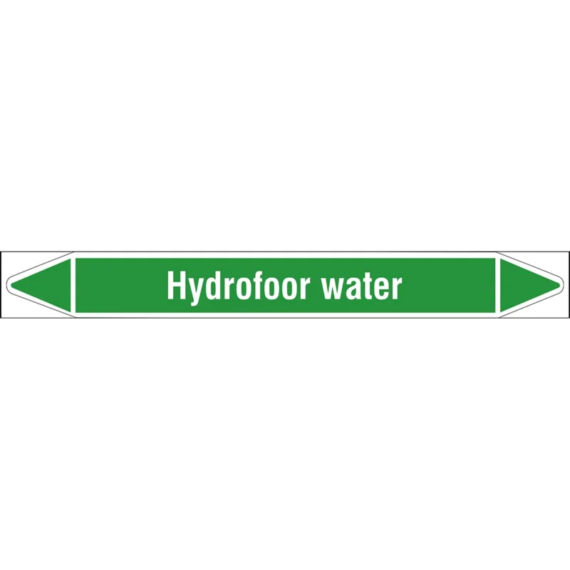 Brady - Rolvorm - Individuele leidingmerkers op rol met geperforeerde pijlen, zonder pictogram - HYDROFOORWATER450X52RL-T1-LL-P16 - N006029 - 86006029 Gecertificeerd