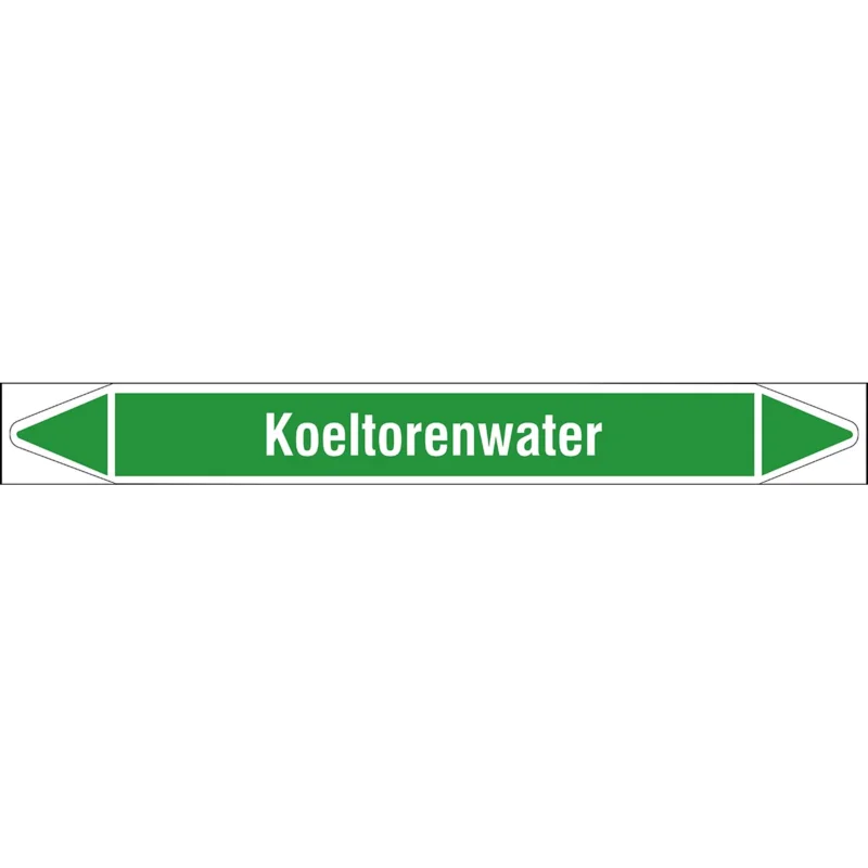 Brady - Rolvorm - Individuele leidingmerkers op rol met geperforeerde pijlen, zonder pictogram - KOELTORENWATER355X37RL-T1-LL-P16 - N006083 - 86006083 Must-Have