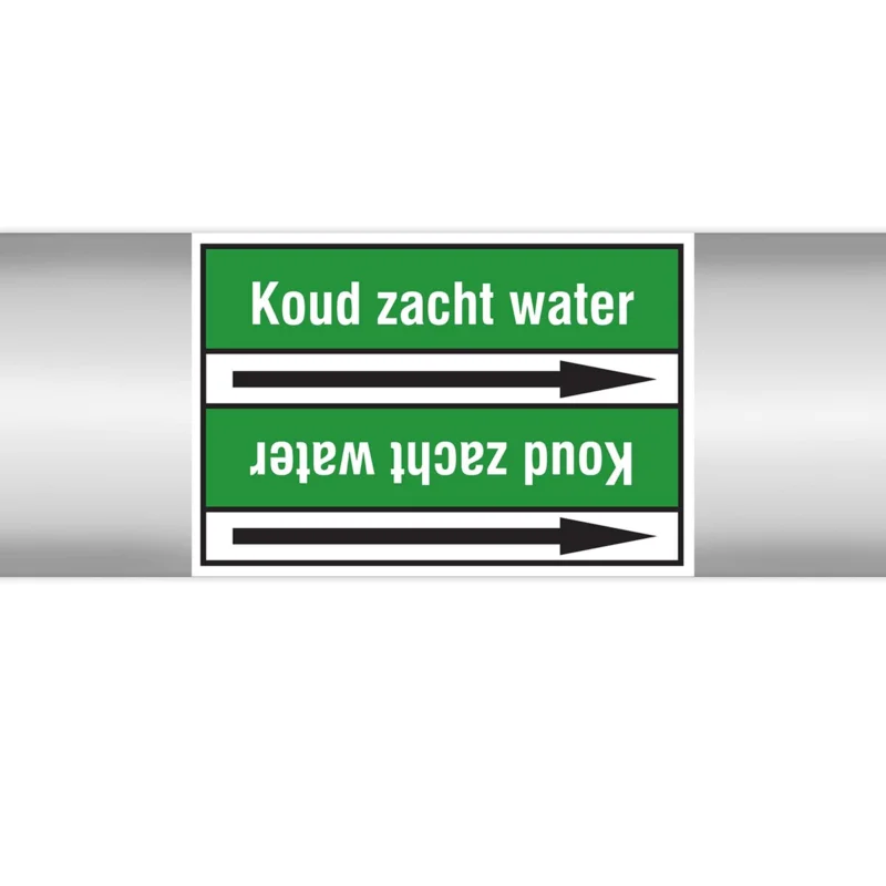 Brady - Rolvorm - Leidingmerkers op doorlopende rol, zonder pictogram - KOUDZACHTWATER100X33RL-T2-P16 - N006119 - 86006119 Weekendaanbieding
