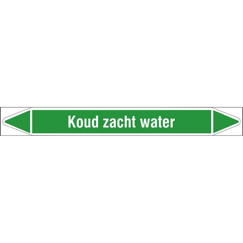 Brady - Rolvorm - Individuele leidingmerkers op rol met geperforeerde pijlen, zonder pictogram - KOUDZACHTWATER450X52RL-T1-LL-P16 - N006123 - 86006123 Direct Verzonden