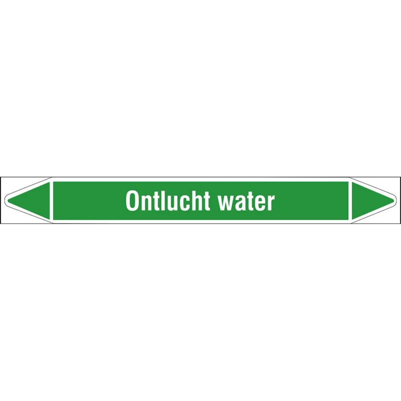 Brady - Rolvorm - Individuele leidingmerkers op rol met geperforeerde pijlen, zonder pictogram - ONTLUCHTWATER355X37RL-T1-LL-P16 - N006156 - 86006156 Dagaanbieding