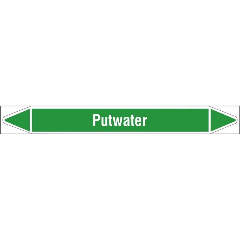 Brady - Rolvorm - Individuele leidingmerkers op rol met geperforeerde pijlen, zonder pictogram - PUTWATER355X37RL-T1-LL-P16 - N006202 - 86006202 Korting