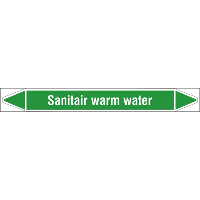 Brady - Rolvorm - Individuele leidingmerkers op rol met geperforeerde pijlen, zonder pictogram - SANITAIRWARMWATER250X26RL-T1-LL-P16 - N006260 - 86006260 Koop Online