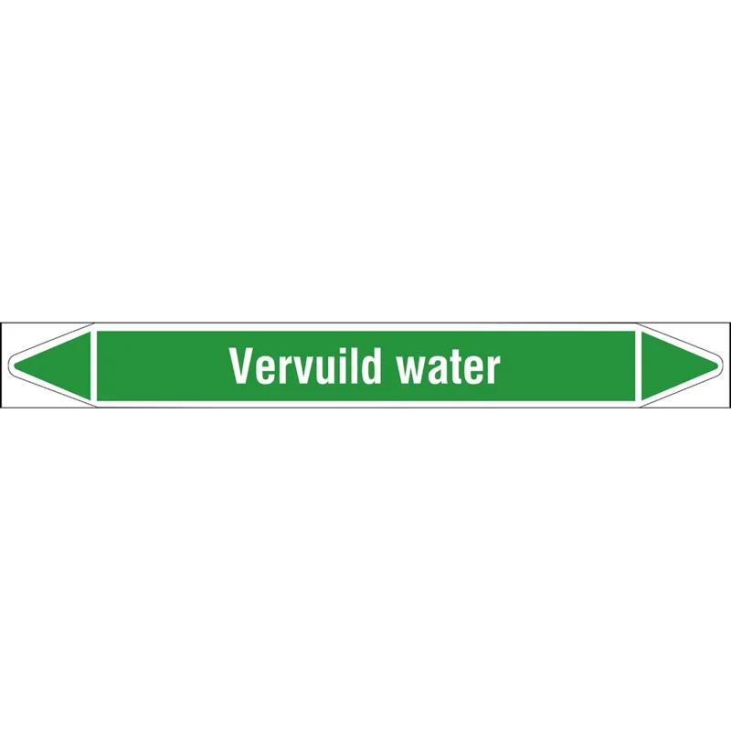 Brady - Rolvorm - Individuele leidingmerkers op rol met geperforeerde pijlen, zonder pictogram - VERVUILDWATER450X52RL-T1-LL-P16 - N006315 - 86006315 Tijdelijk Beschikbaar