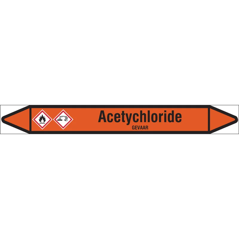 Brady - Rolvorm - Individuele leidingmerkers op rol met geperforeerde pijlen, met pictogrammen - ACETYCHLORIDE250X26RL-T1-LL-P22 - N006388 - 86006388 Koop Vandaag