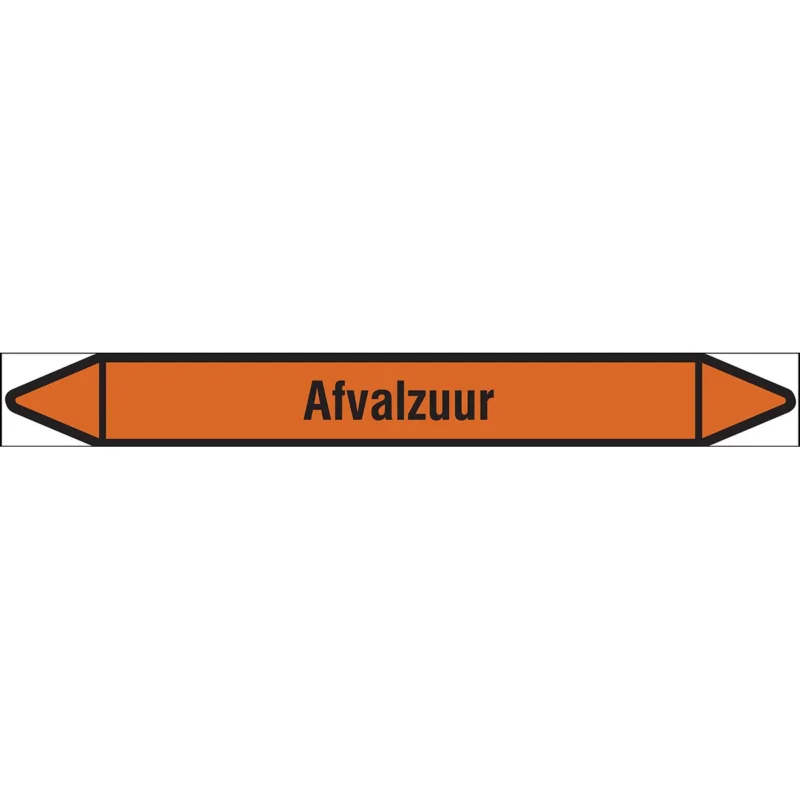 Brady - Rolvorm - Individuele leidingmerkers op rol met geperforeerde pijlen, zonder pictogram - AFVALZUUR355X37RL-T1-LL-P22 - N006409 - 86006409 Flitsaanbieding