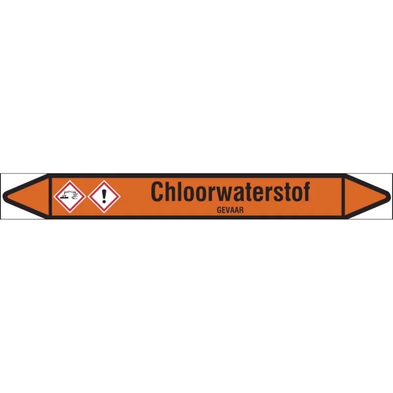 Bestel Nu Brady - Rolvorm - Individuele leidingmerkers op rol met geperforeerde pijlen, met pictogrammen - CHLOORWATERSTOF355X37RL-T1-LL-P22 - N006451 - 86006451