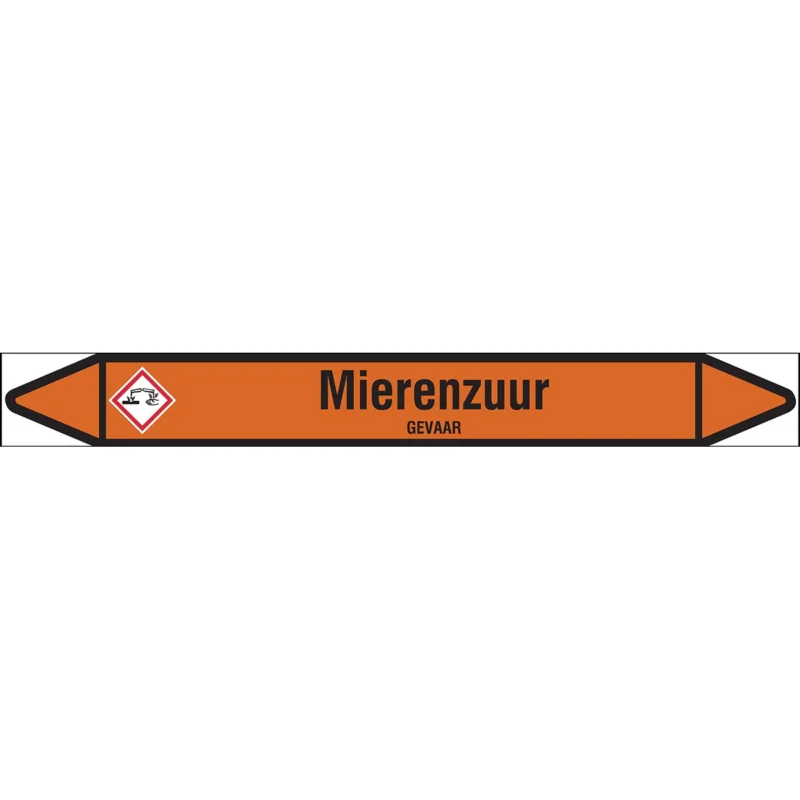 Brady - Rolvorm - Individuele leidingmerkers op rol met geperforeerde pijlen, met pictogrammen - MIERENZUUR355X37RL-T1-LL-P22 - N006524 - 86006524 Bestseller