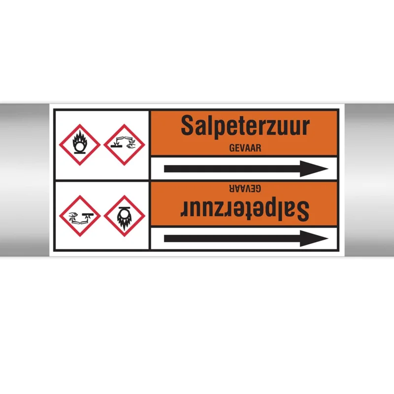 Speciale Aanbieding Brady - Rolvorm - Leidingmerkers op doorlopende rol, met pictogrammen - SALPETERZUUR127.00 mmX33RL-T2-P22 - N006543 - 86006543