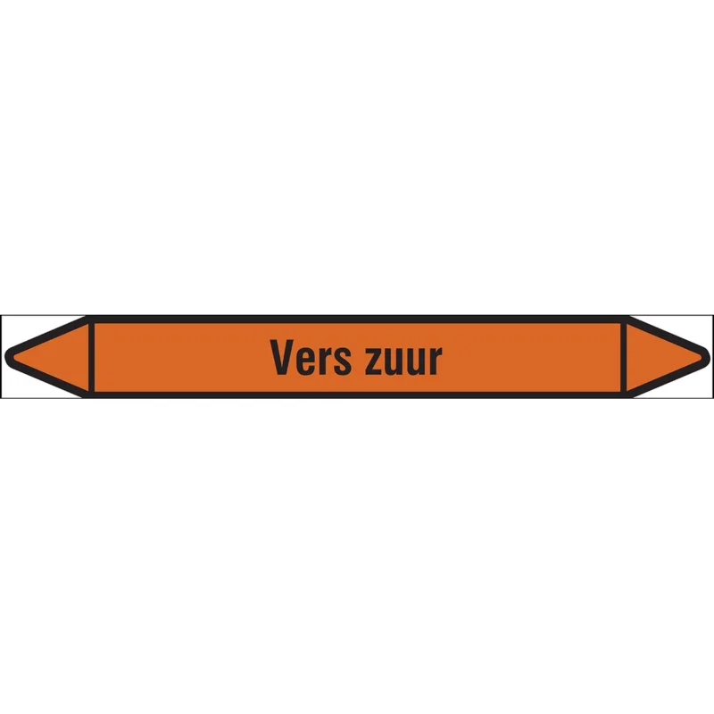 Brady - Rolvorm - Individuele leidingmerkers op rol met geperforeerde pijlen, zonder pictogram - VERSZUUR250X26RL-T1-LL-P22 - N006576 - 86006576 Bestseller