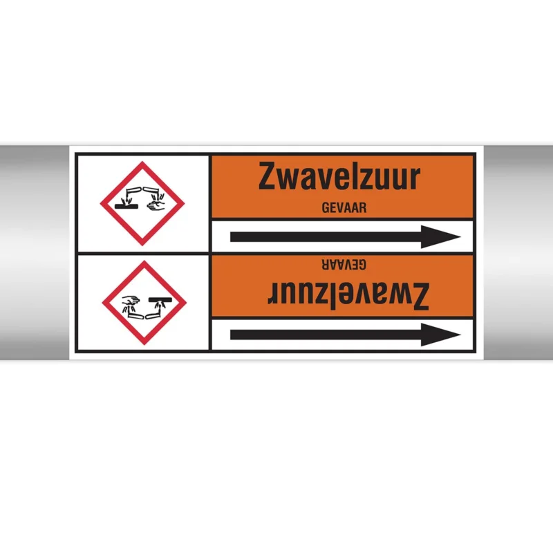 Brady - Leidingmarkering rol - Leidingmerkers op doorlopende rol, met pictogrammen - ZWAVELZUUR127.00 mmX33RL-T2-P22 - N006643 - 86006643 Goedkoop