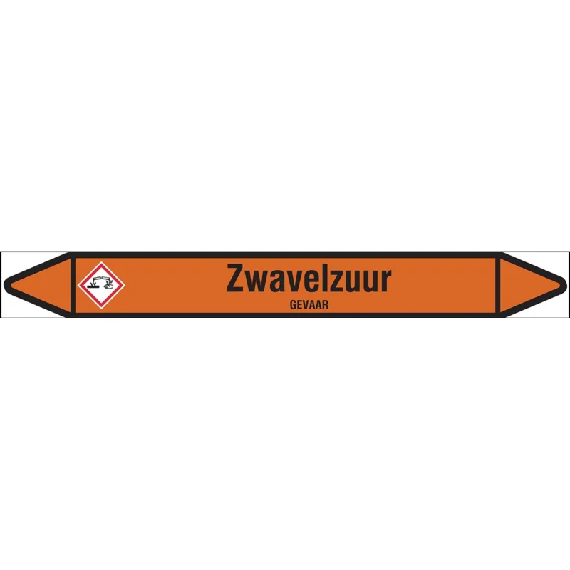 Brady - Rolvorm - Individuele leidingmerkers op rol met geperforeerde pijlen, met pictogrammen - ZWAVELZUUR450X52RL-T1-LL-P22 - N006647 - 86006647 Hoge Kwaliteit