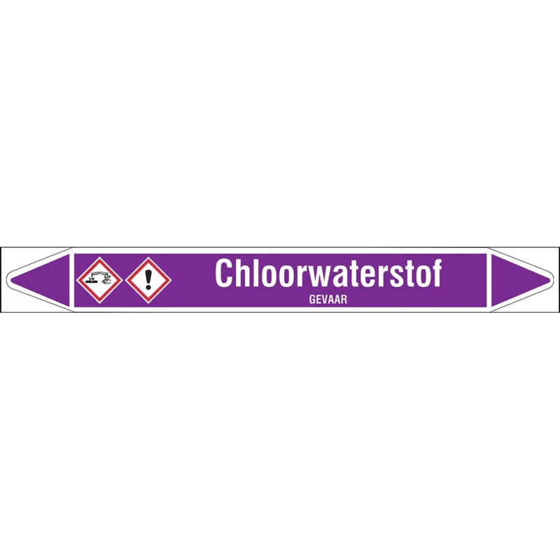 Brady - Rolvorm - Individuele leidingmerkers op rol met geperforeerde pijlen, met pictogrammen - CHLOORWATERSTOF355X37RL-T1-LL-P21 - N006752 - 86006752 Koop Vandaag