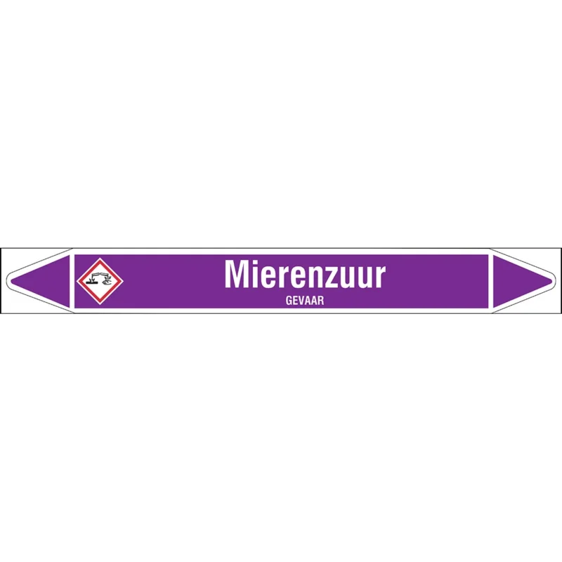 Brady - Rolvorm - Individuele leidingmerkers op rol met geperforeerde pijlen, met pictogrammen - MIERENZUUR450X52RL-T1-LL-P21 - N006826 - 86006826 Direct Verzonden