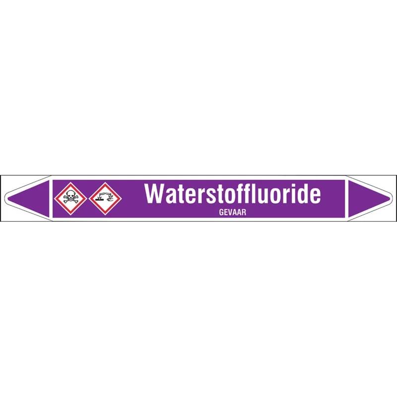 Bestel Nu Brady - Rolvorm - Individuele leidingmerkers op rol met geperforeerde pijlen, met pictogrammen - WATERSTOFFLUORIDE250X26RL-T1-LL-P21 - N006899 - 86006899
