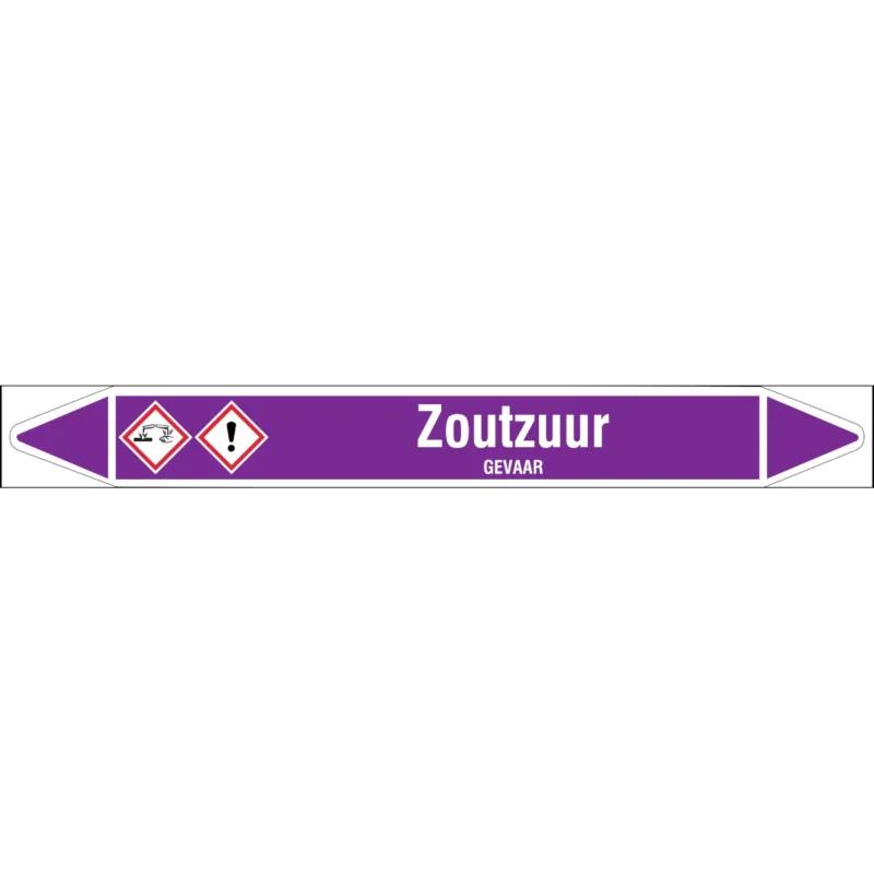 Brady - Rolvorm - Individuele leidingmerkers op rol met geperforeerde pijlen, met pictogrammen - ZOUTZUUR355X37RL-T1-LL-P21 - N006911 - 86006911 Weekendaanbieding