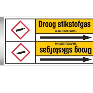 Brady - Rolvorm - Leidingmerker met drager - Gassen - PMN-DROOGSTIKSTOFG.-YL3-RLL090 - 267236 - 86267236 Nu Kopen
