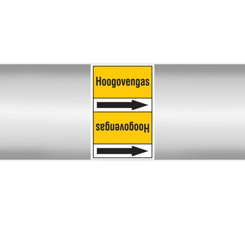 Brady - Rolvorm - Leidingmerkers op doorlopende rol, zonder pictogram - PMN-HOOGOVENGAS-YL4-RLL090 - 267391 - 86267391 Betaalbaar