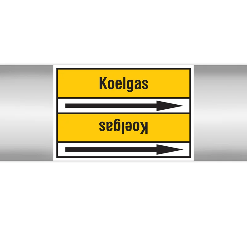 Brady - Rolvorm - Leidingmerkers op doorlopende rol, zonder pictogram - PMN-KOELGAS-YL3-RLL090 - 267418 - 86267418 Superprijs