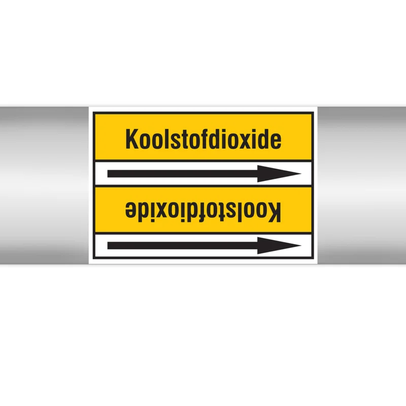 Brady - Rolvorm - Leidingmerkers op doorlopende rol, zonder pictogram - PMN-KOOLSTOFDIOXIDE-YL3-RLL090 - 267446 - 86267446 Tijdelijk Beschikbaar