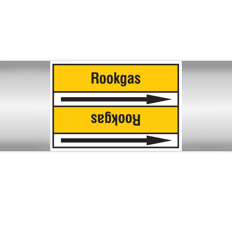 Seizoensaanbieding Brady - Rolvorm - Leidingmerkers op doorlopende rol, zonder pictogram - PMN-ROOKGAS-YL3-RLL090 - 267621 - 86267621