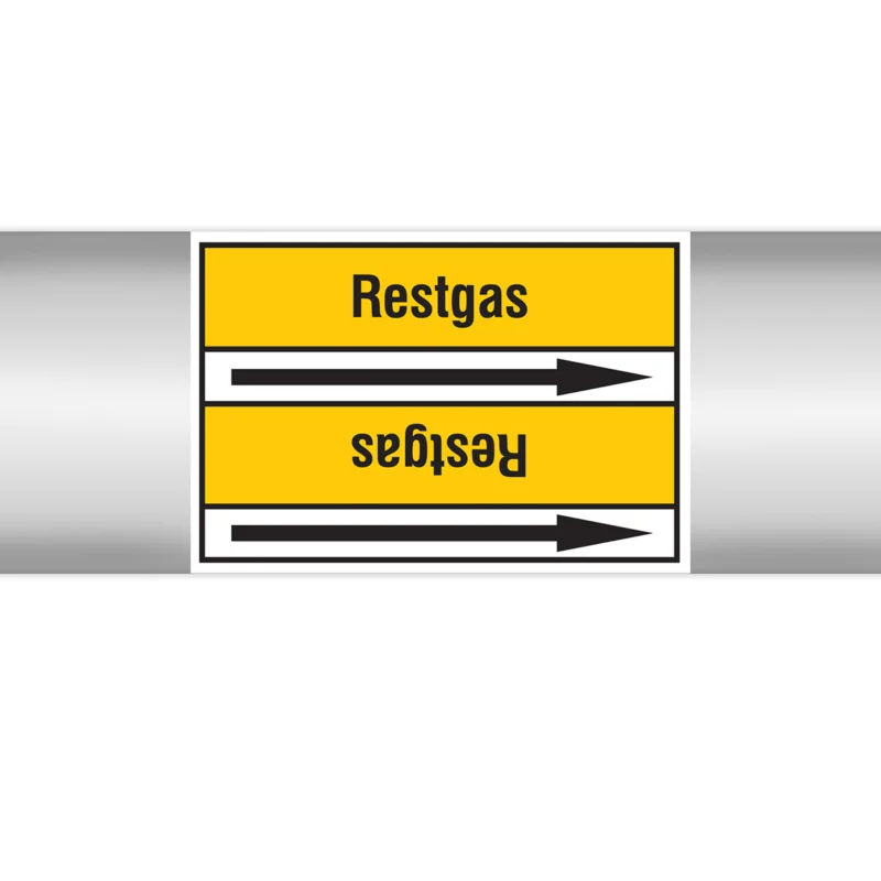 Brady - Rolvorm - Leidingmerkers op doorlopende rol, zonder pictogram - PMN-RESTGAS-YL3-RLL090 - 267607 - 86267607 Korting