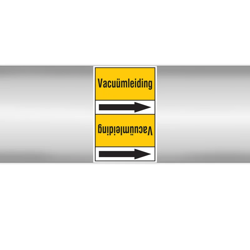 Beperkte Voorraad Brady - Rolvorm - Leidingmerkers op doorlopende rol, zonder pictogram - PMN-VACUÜMLEIDING-YL4-RLL090 - 267678 - 86267678