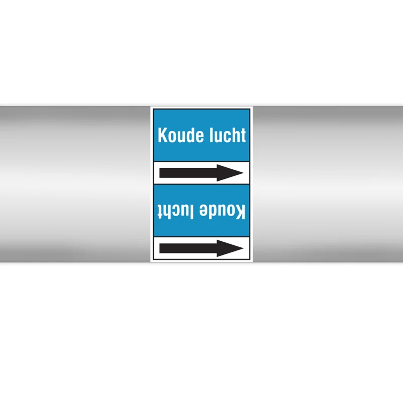 Brady - Rolvorm - Leidingmerkers op doorlopende rol, zonder pictogram - PMN-KOUDELUCHT-BL4-RLL090 - 267995 - 86267995 Lage Kosten