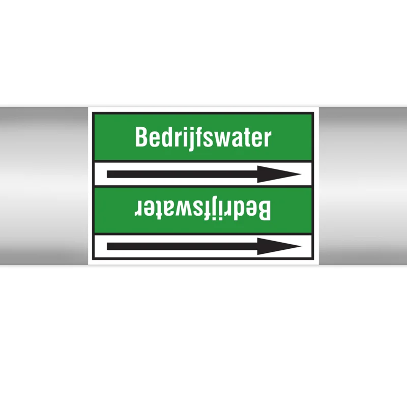 Brady - Leidingmarkering rol - Leidingmerkers op doorlopende rol, zonder pictogram - PMN-BEDRIJFSWATER-GR3-RLL090 - 268225 - 86268225 Op = Op