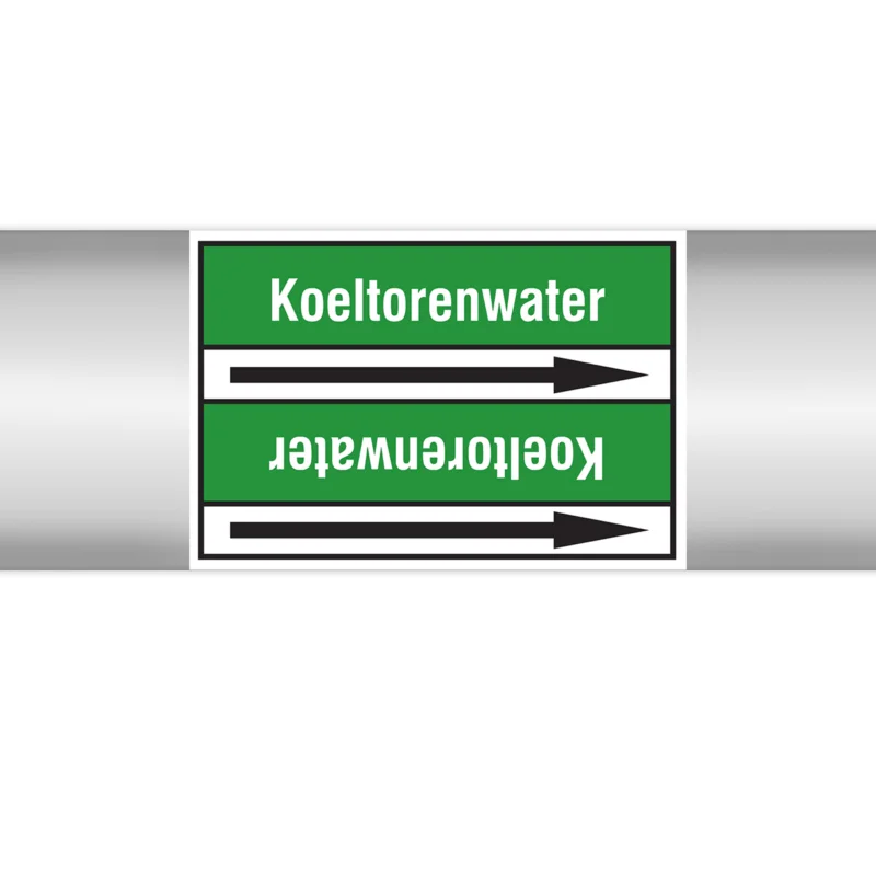 Brady - Leidingmarkering rol - Leidingmerkers op doorlopende rol, zonder pictogram - PMN-KOELTORENWATER-GR3-RLL090 - 268512 - 86268512 Merkproduct