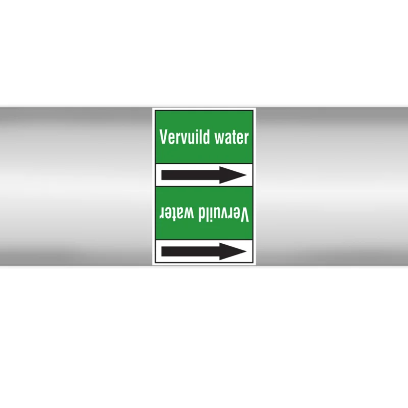 Alleen Vandaag Brady - Leidingmarkering rol - Leidingmerkers op doorlopende rol, zonder pictogram - PMN-VERVUILDWATER-GR4-RLL090 - 268730 - 86268730