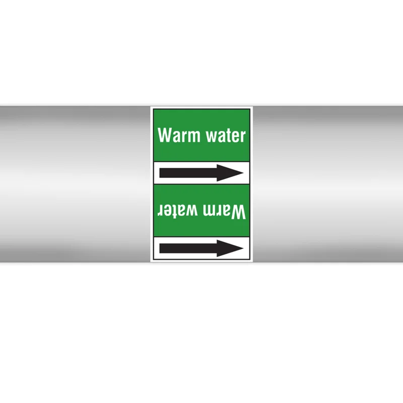 Brady - Rolvorm - Leidingmerkers op doorlopende rol, zonder pictogram - PMN-WARMWATER-GR4-RLL090 - 268758 - 86268758 Hoge Kwaliteit