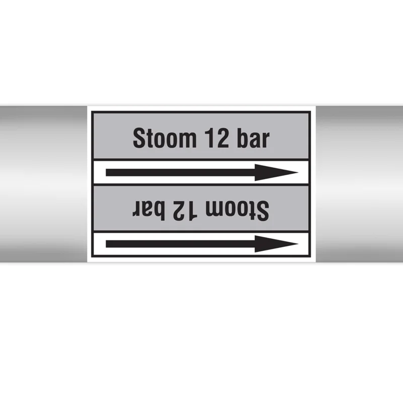 Brady - Rolvorm - Leidingmerkers op doorlopende rol, zonder pictogram - PMN-STOOM12BAR-GY3-RLL090 - 269723 - 86269723 Hoge Kwaliteit