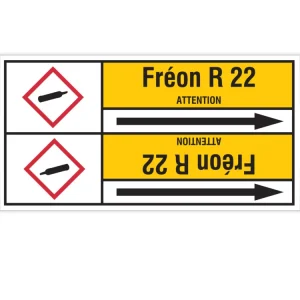 Rechtstreeks Van De Fabrikant Leidingmarkering rol - PMF-FRÉONR22-YL3-RLL090