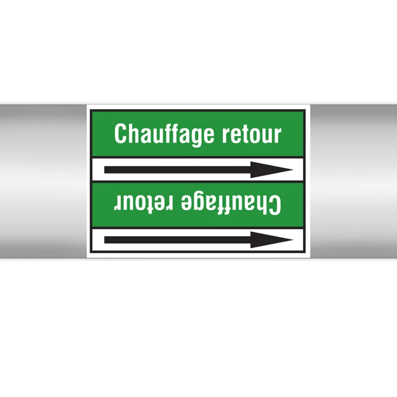 Betrouwbaar Leidingmarkering rol - PMF-CHAUFFAGERETOUR-GR3-RLL090