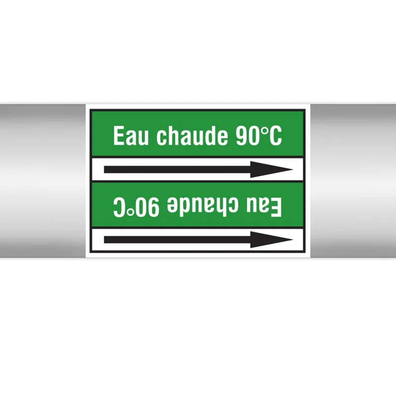 Beperkte Voorraad Leidingmarkering rol - PMF-EAUCHAUDE90ØC-GR3-RLL090