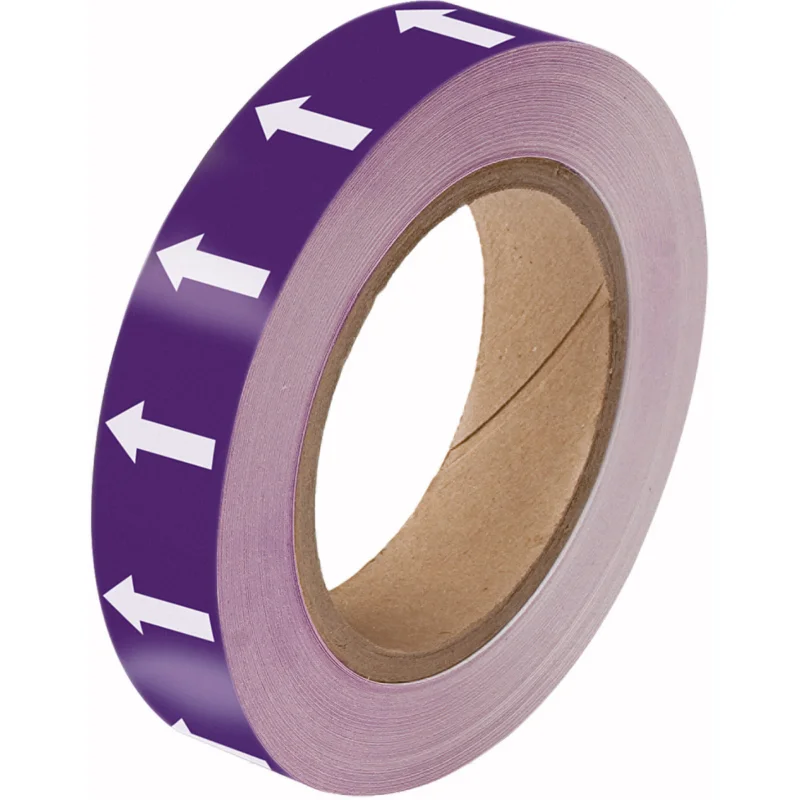 Brady - Leidingmarkering rol - Pijlentape - ARROWTAPE WHITE/PURPLE25MMx33M - 275108 - 86275108 Uitverkoop