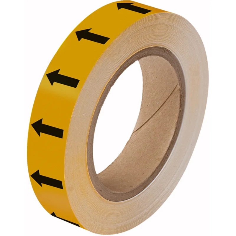 Brady - Leidingmarkering rol - Pijlentape - ARROW TAPE BLACK/OCHRE(F) 25MMX33M - 275110 - 86275110 Bestseller