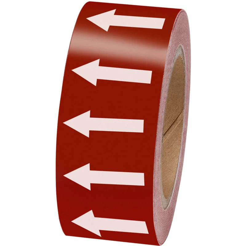 Brady - Leidingmarkering rol - Pijlentape - ARROWTAPE WHITE/RED50MMX33M - 275114 - 86275114 Hoge Kwaliteit