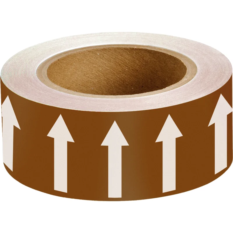 Veilige Betaling Brady - Leidingmarkering rol - Pijlentape - ARROWTAPE WHITE/BROWN50MMx33M - 275118 - 86275118